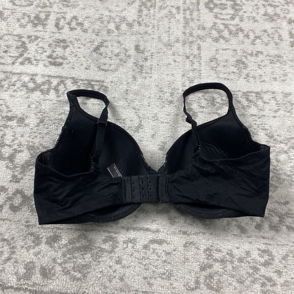 Victoria’s Secret Bra Body By Victoria Lined Perfect Coverage Black Size 36DD - Picture 4 of 4